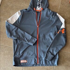 Under Armour Charcoal and Neon Orange Jacket